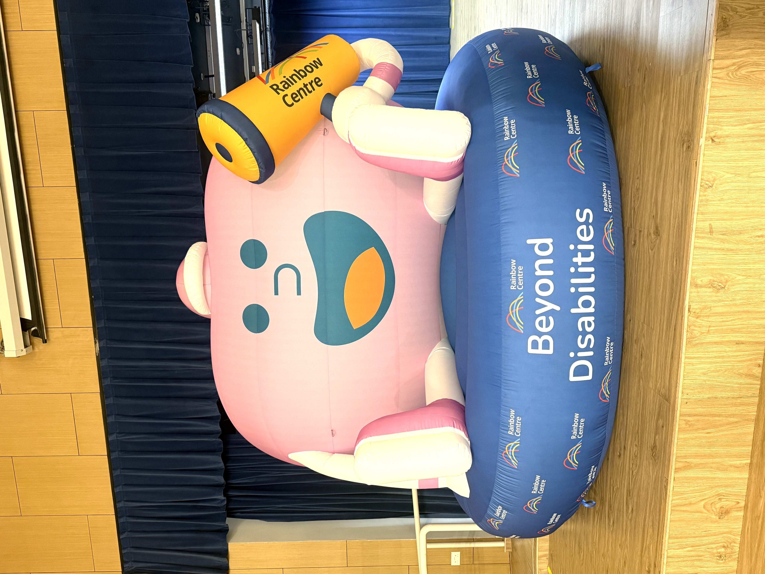 Custom inflatable mascot Advertising Balloon Singapore at Rainbow Centre corporate event