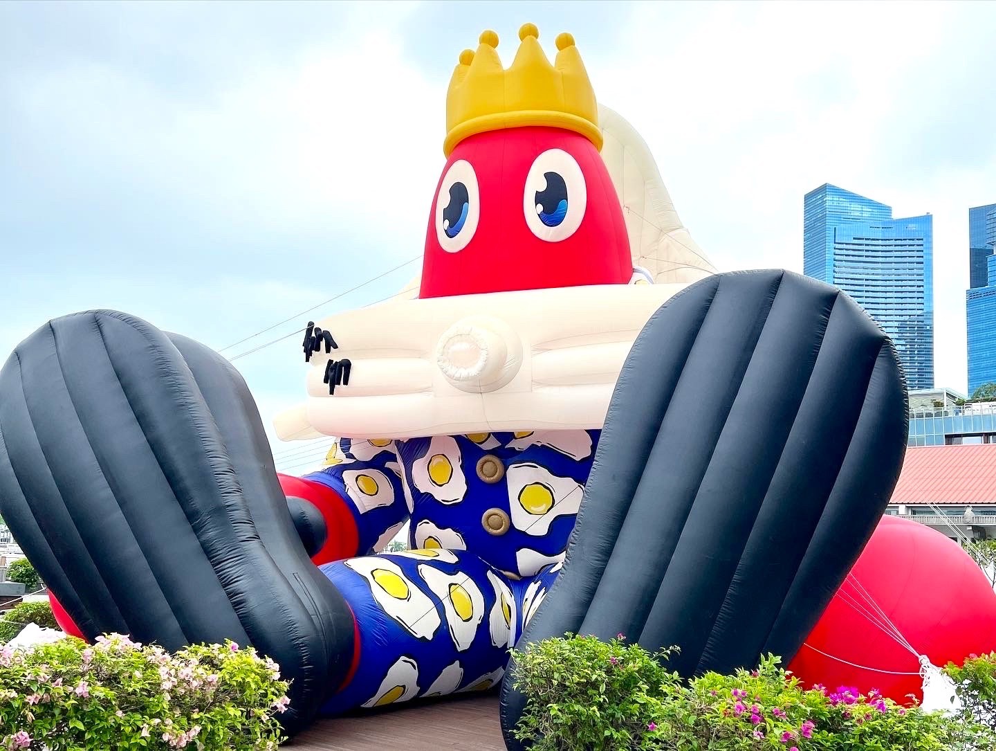 Giant custom inflatable character for outdoor event Singapore