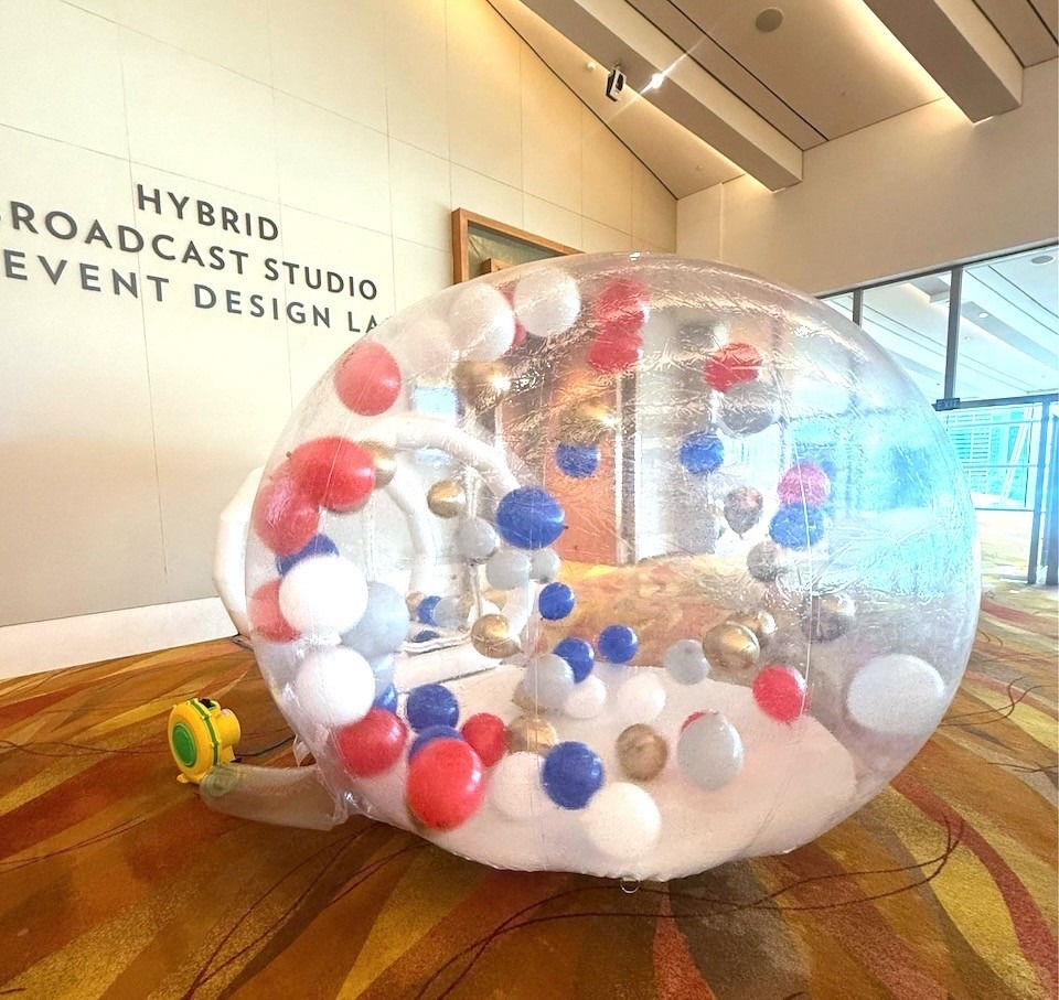 Giant inflatable snow globe corporate event Balloon Decorations Singapore