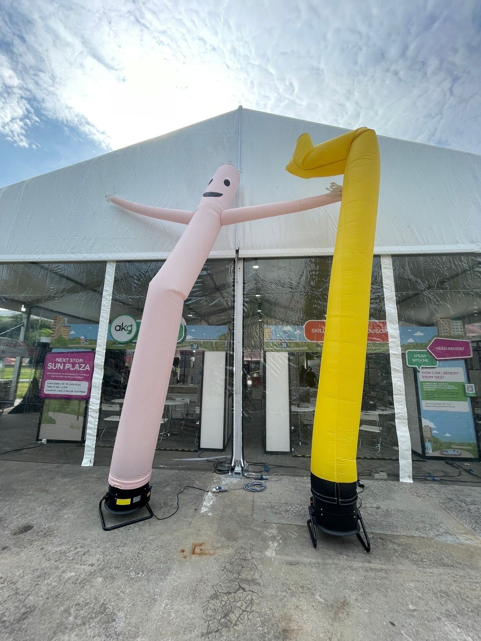 Inflatable air dancer tube man Advertising Balloon Singapore event rental