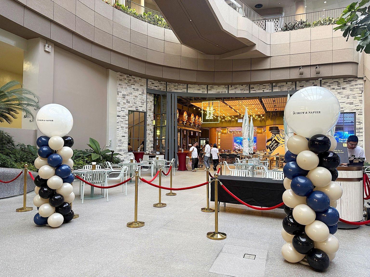 Balloon Pillars as a Pair: Framing Stages, Doorways and Photo Spots