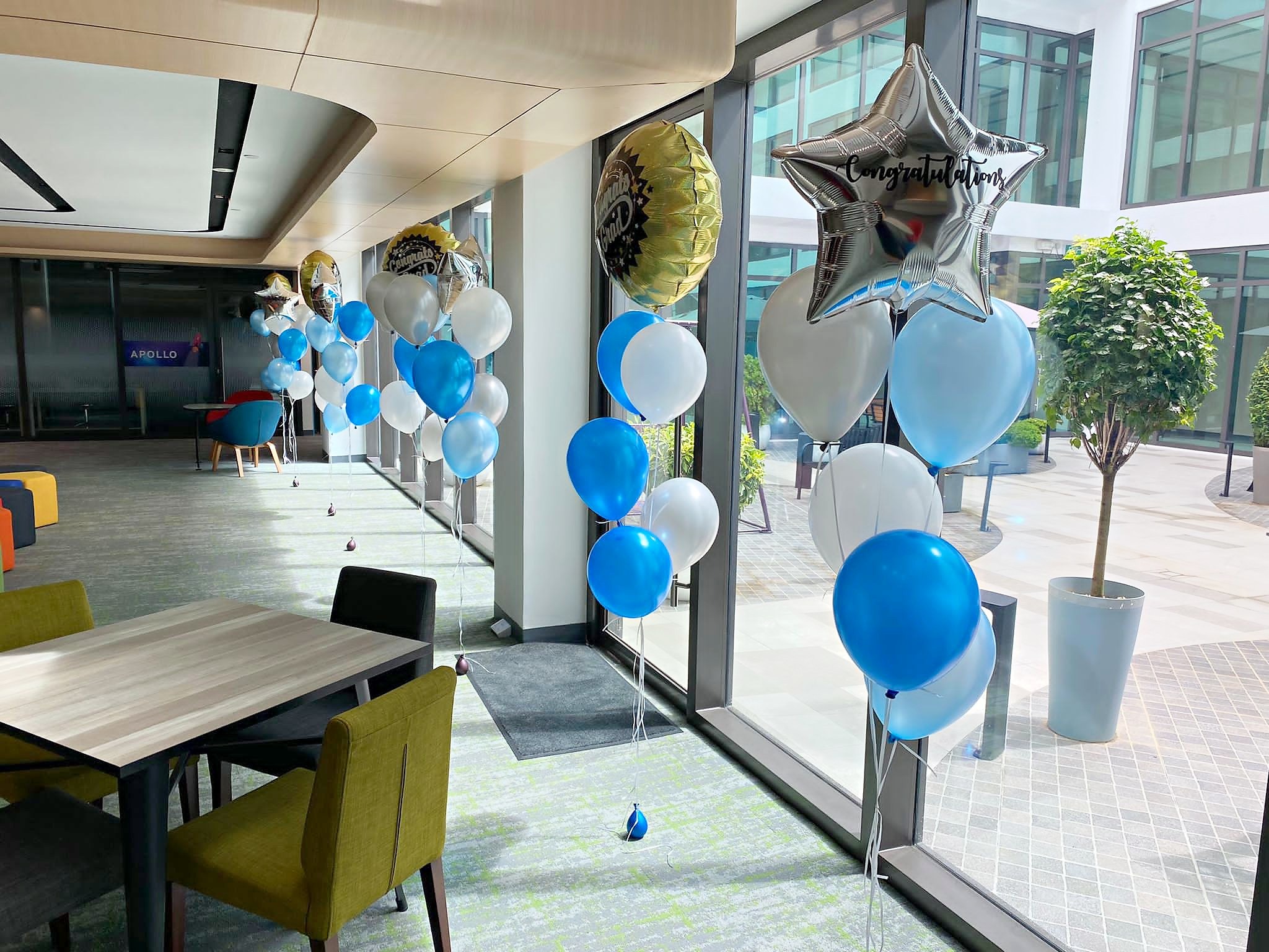 Helium Balloon Decorations for Milestones: Bouquets, Messages and Ceilings